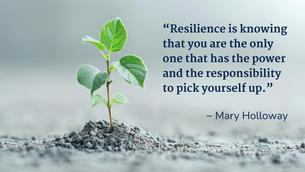 plant growing in stones showcasing resilience and personal agency